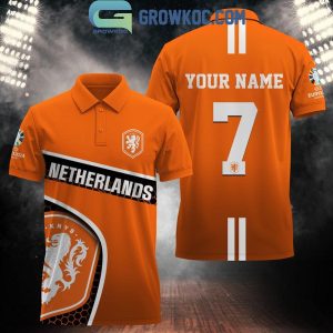 UEFA Euro 2024 Netherlands Football Team Fan Personalized Polo Shirts