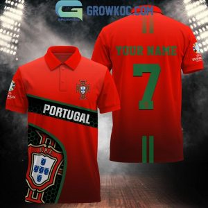 UEFA Euro 2024 Portugal Football Team Fan Personalized Polo Shirts