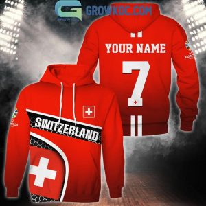UEFA Euro 2024 Switzerland Football Team Fan Personalized Hoodie T-Shirt