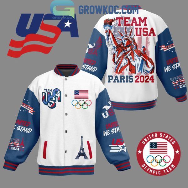 USA Olympic Paris 2024 United We Stand Baseball Jacket