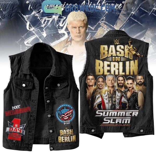 WWE SummerSlam Bash In Berlin Sleeveless Denim Jacket