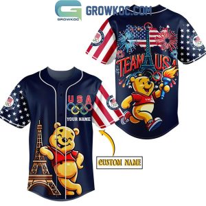 Looney Tunes Untied States Olympic Team Paris Personalized Baseball Jersey