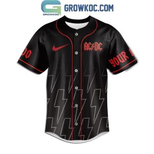 ACDC Forever A ACDC Top Fan No Matter What Personalized Baseball Jersey