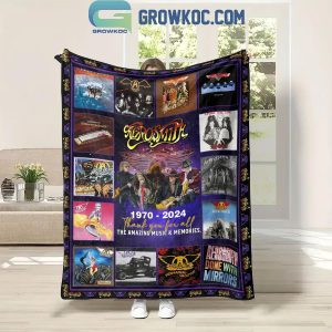 Aerosmith 1970-2024 Thank You For All Fleece Blanket Quilt