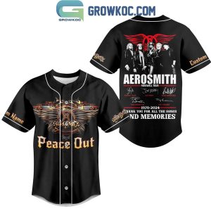 Aerosmith 1970-2024 Thank You For All The Songs Personalized Baseball Jersey