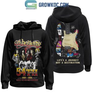 Aerosmith 54th Anniversary 1970 2024 Life’s A Journey Not A Destination Hoodie T Shirt