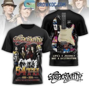 Aerosmith 54th Anniversary 1970 2024 Life’s A Journey Not A Destination Hoodie T Shirt