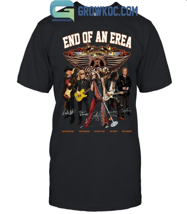 Aerosmith End Of An Era 1970-2024 Farewell T-Shirt