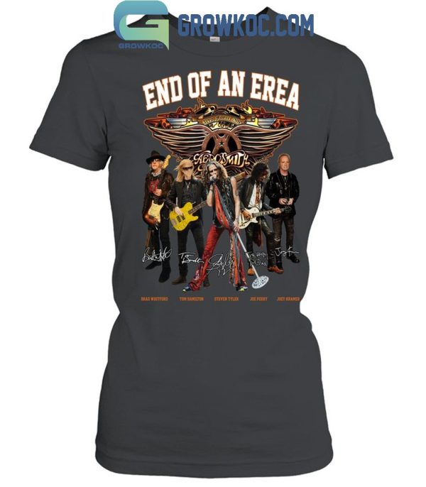 Aerosmith End Of An Era 1970-2024 Farewell T-Shirt