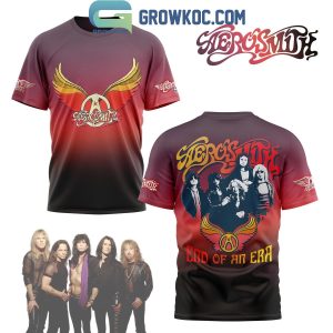 Aerosmith End Of An Era 1970-2024 Hoodie T Shirt