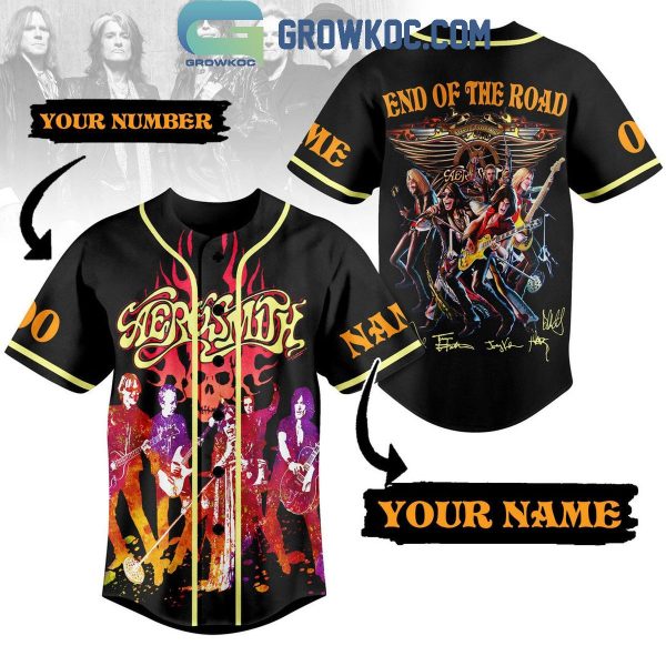 Aerosmith In The End Of The Road Personalized Baseball Jersey