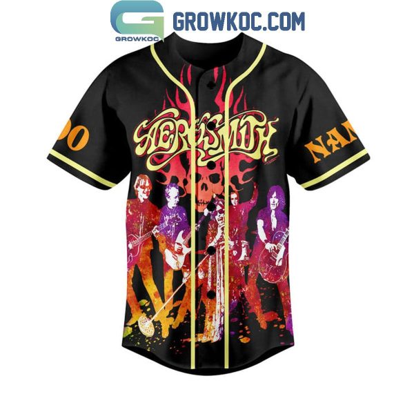 Aerosmith In The End Of The Road Personalized Baseball Jersey