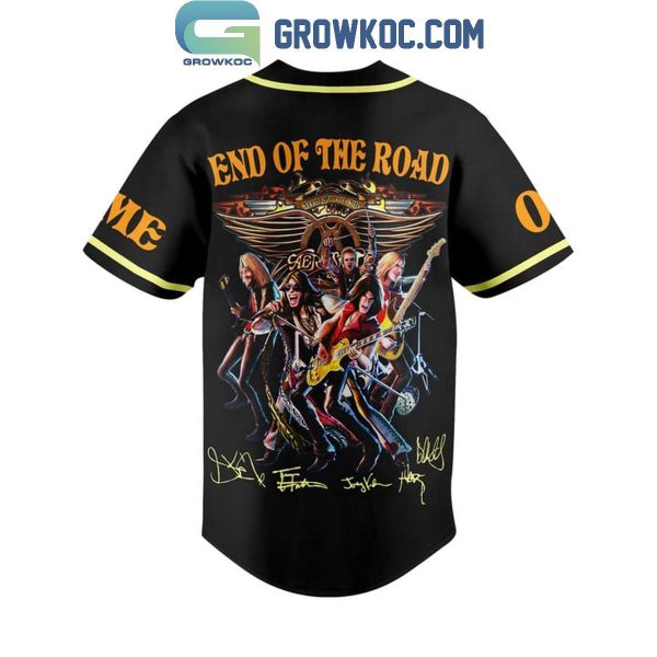 Aerosmith In The End Of The Road Personalized Baseball Jersey