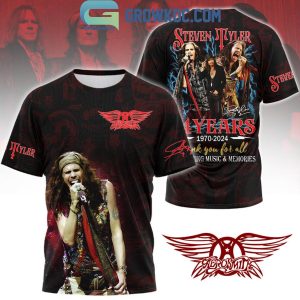 Aerosmith Steve Tyler 54 Years Thank You For All 2024 Hoodie T Shirt