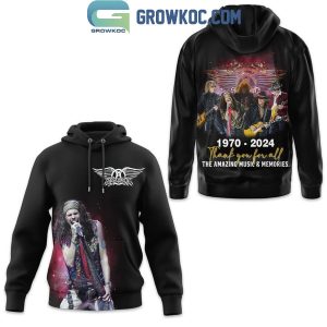 Aerosmith Steven Tyler 1970-2024 The Amazing Music And Memories Hoodie T Shirt