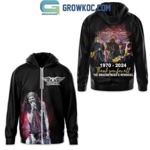 Aerosmith Steven Tyler 1970-2024 The Amazing Music And Memories Hoodie T Shirt