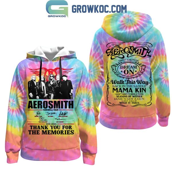 Aerosmith Walk This Way Thank You For The Memories Hoodie T-Shirt