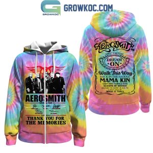 Aerosmith Walk This Way Thank You For The Memories Hoodie T-Shirt