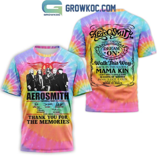 Aerosmith Walk This Way Thank You For The Memories Hoodie T-Shirt