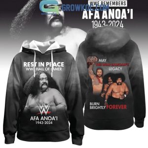 Afa Anoa’i 1943-2024 Rest In Peace WWE Hall Of Fame Hoodie T-Shirt