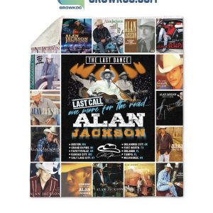 Alan Jackson The Last Dance Last Call Fleece Blanket Quilt