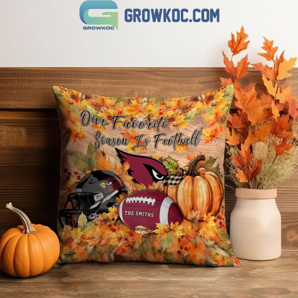 Arizona Cardinals Football Welcoming Fall Season Personalized Pillow