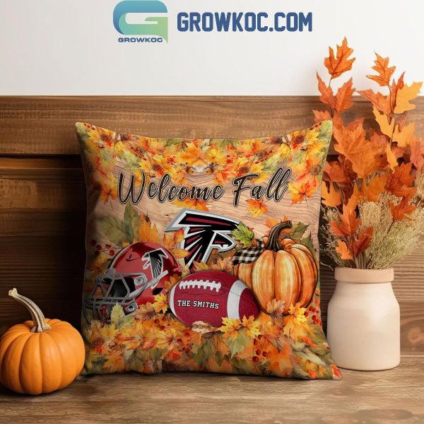 Atlanta Falcons Football Welcoming Fall Season Personalized Pillow