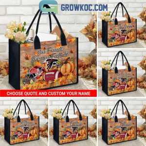 Atlanta Falcons Welcome Fall Season Personalized Canvas Tote Bag