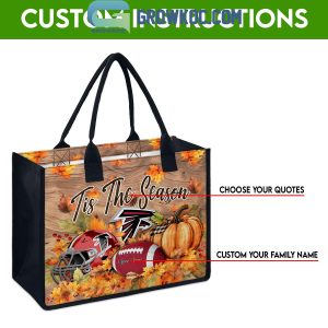 Atlanta Falcons Welcome Fall Season Personalized Canvas Tote Bag