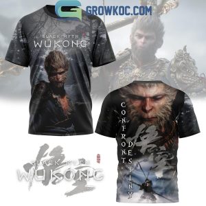 Black Myth Wukong Confront Destiny Hoodie T-Shirt