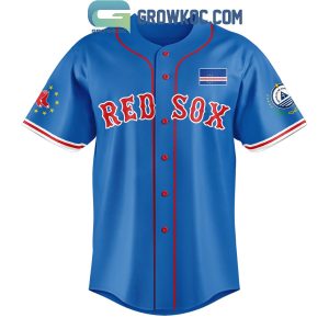 Boston Red Sox Cabo Verdean Celebration Personalized Baseball Jersey