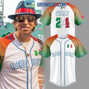 Boston Red Sox Italian Celebration Night Personalized Baseball Jersey