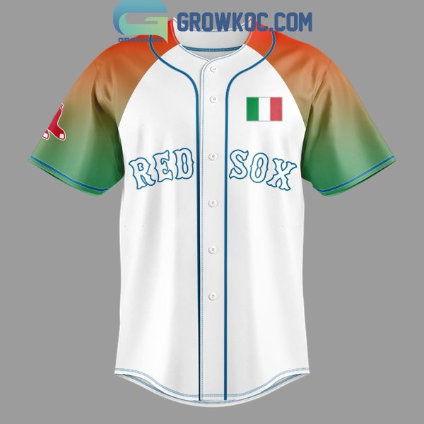 Boston Red Sox Italian Celebration Night Personalized Baseball Jersey