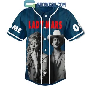 Bruno Mars Lady Gaga If The World Was Ending Personalized Baseball Jersey