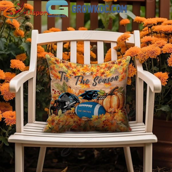 Carolina Panthers Football Welcoming Fall Season Personalized Pillow