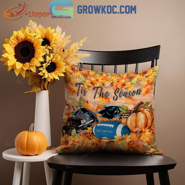 Carolina Panthers Football Welcoming Fall Season Personalized Pillow