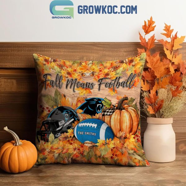 Carolina Panthers Football Welcoming Fall Season Personalized Pillow