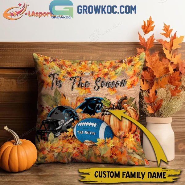 Carolina Panthers Football Welcoming Fall Season Personalized Pillow