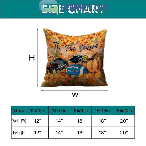 Carolina Panthers Football Welcoming Fall Season Personalized Pillow