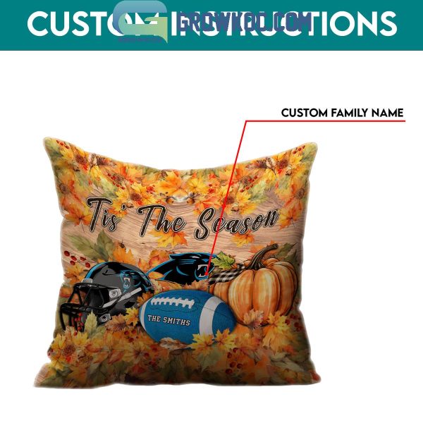 Carolina Panthers Football Welcoming Fall Season Personalized Pillow