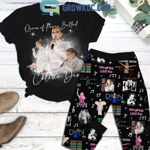 Celine Dion Queen Of Power Ballad Fleece Pajamas Set