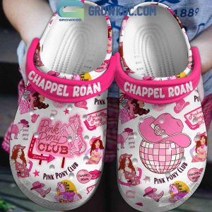 Chappell Roan Pink Pony Club Crocs Clogs