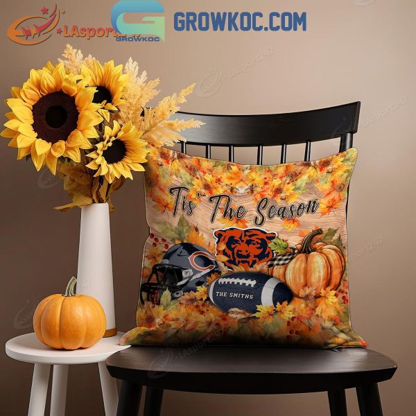 Chicago Bears Football Welcoming Fall Season Personalized Pillow