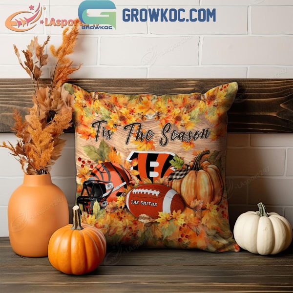 Cincinnati Bengals Football Welcoming Fall Season Personalized Pillow