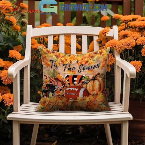 Cincinnati Bengals Football Welcoming Fall Season Personalized Pillow