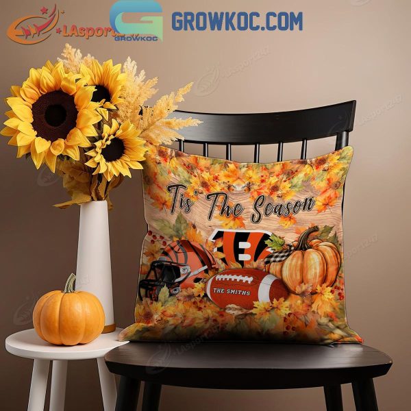 Cincinnati Bengals Football Welcoming Fall Season Personalized Pillow