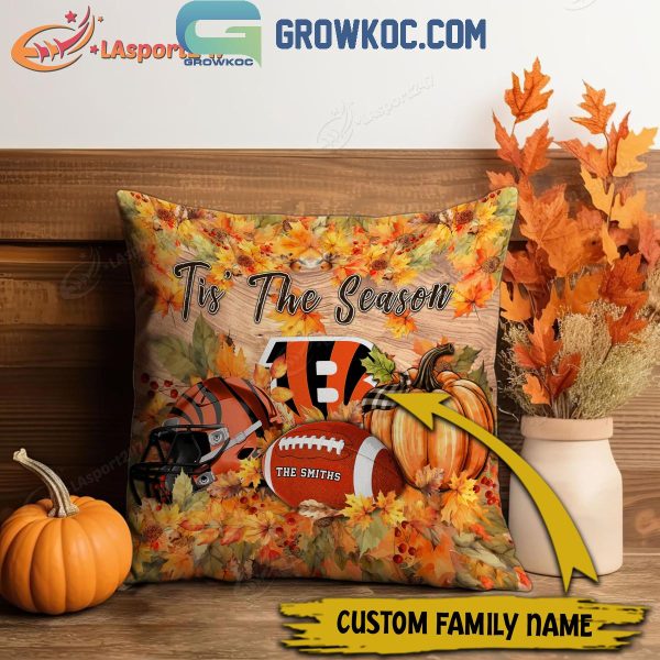 Cincinnati Bengals Football Welcoming Fall Season Personalized Pillow