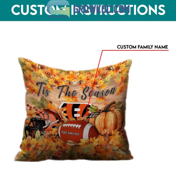 Cincinnati Bengals Football Welcoming Fall Season Personalized Pillow