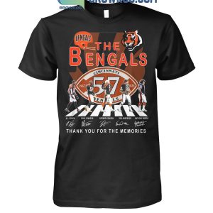 Cincinnati Bengals The Bengals Thank You For 57 Years 1967-2024 T-Shirt