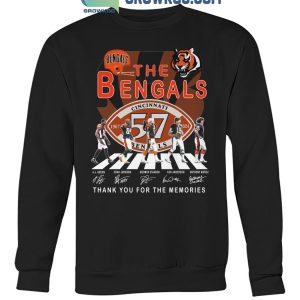 Cincinnati Bengals The Bengals Thank You For 57 Years 1967-2024 T-Shirt